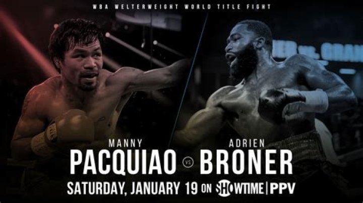 Manny Pacquaio & Adrien Broner ahead of their fight in Las Vegas