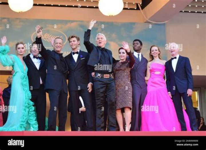 Olivia DeJonge, Steve Binder, Tom Hanks, Austin Butler, Baz Luhrmann, Priscilla Presley, Alton Mason, Natasha Bassett and Patrick McCormick 'Elvis' premiere, 75th Cannes Film Festival, France - 25 May 2022
