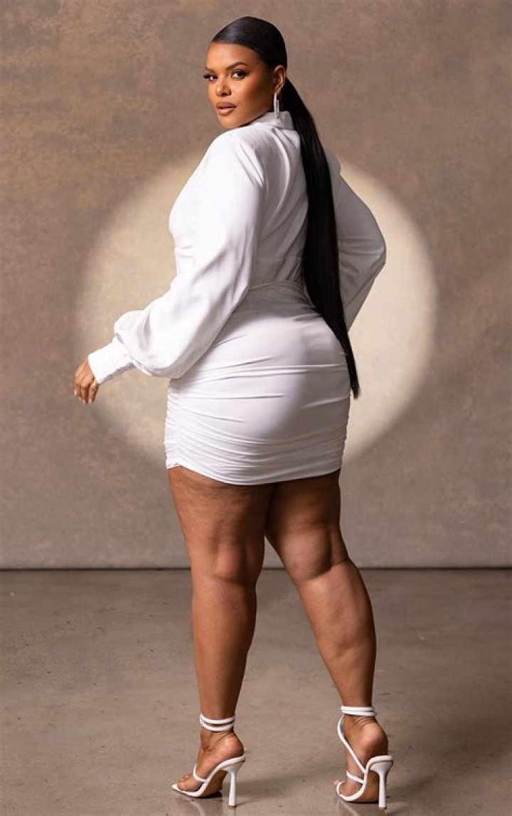 plus size white mini dress