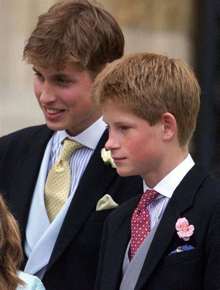 Prince William and Prince Harry walking